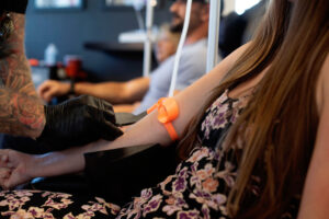 NAD IV therapy session showing intravenous infusion process in Boulder clinic